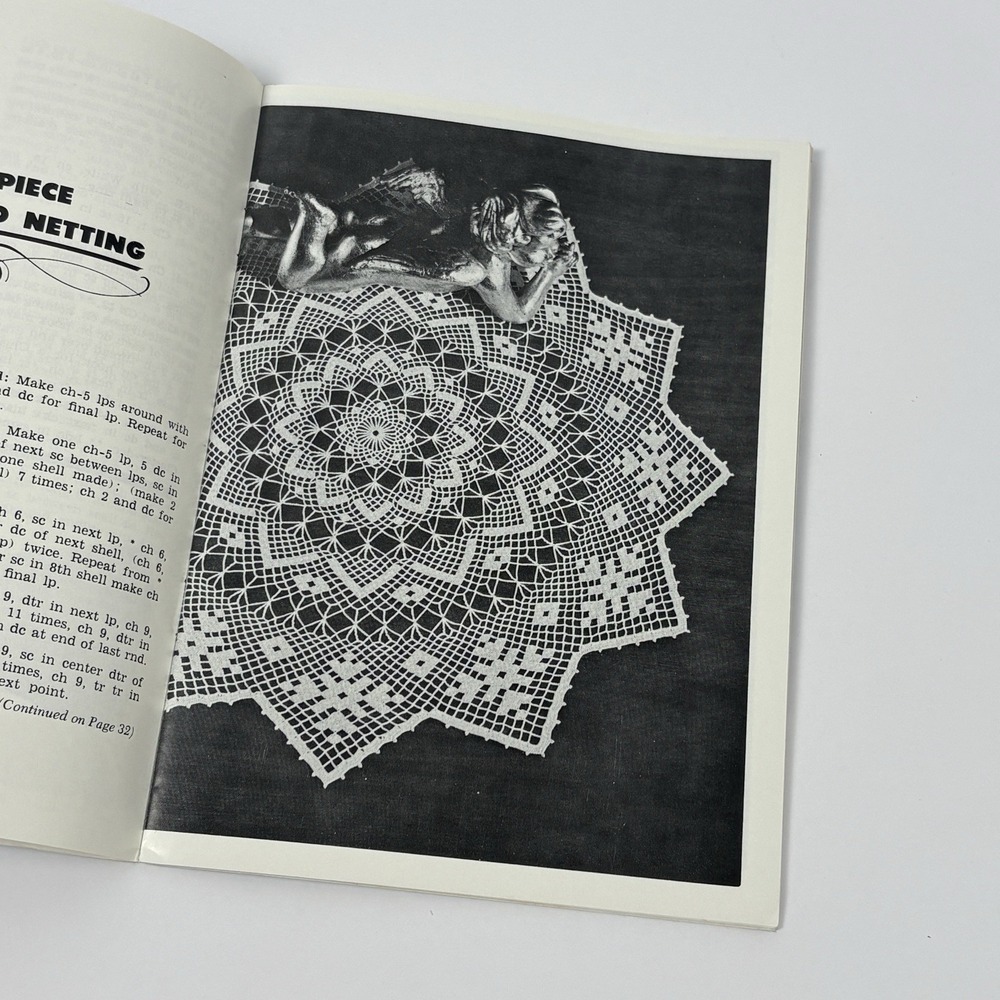 Vintage Lily Design Book Doilies Crochet Pattern Booklet No. 208 HTF Rare - Picture 8 of 9